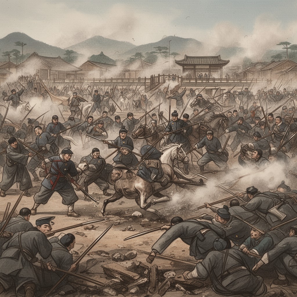 AI-generated illustration of Battle of Seonghwan
