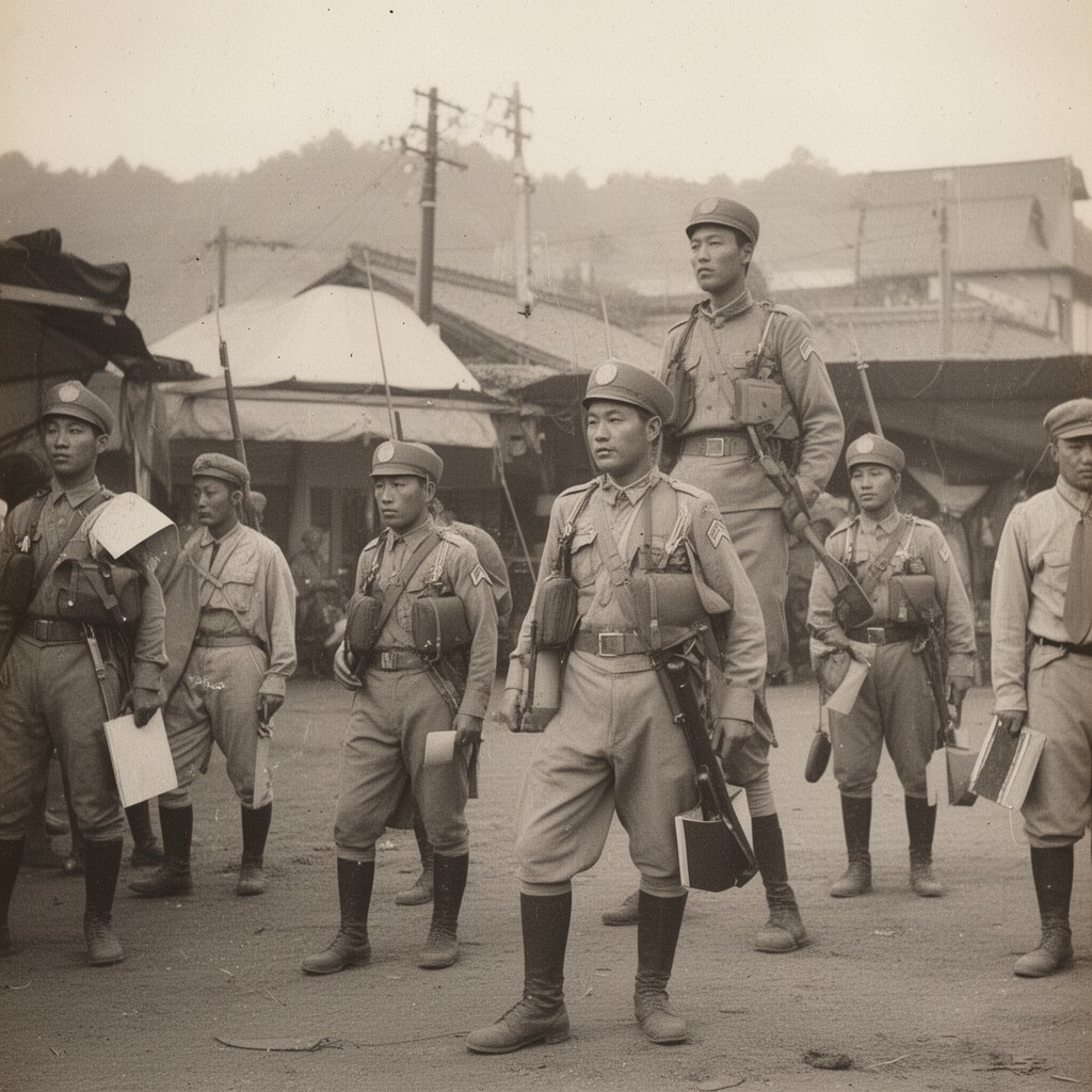 AI-generated illustration of Japanese Central China Area Army