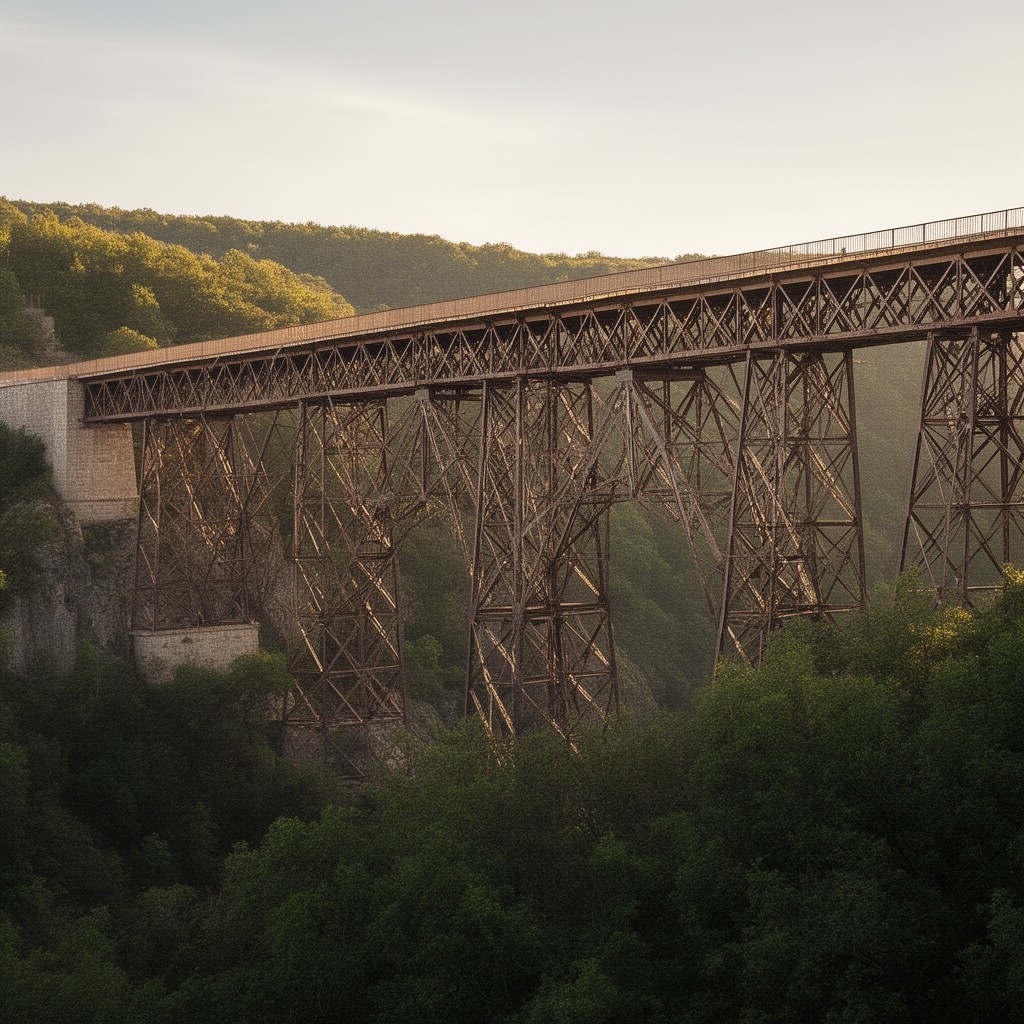 AI-generated illustration of Garabit Viaduct