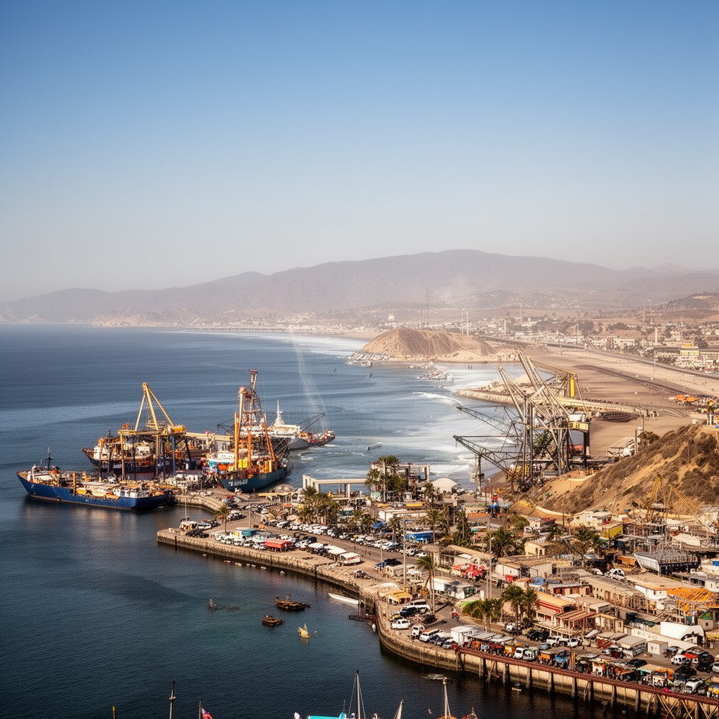 AI-generated illustration of Ensenada