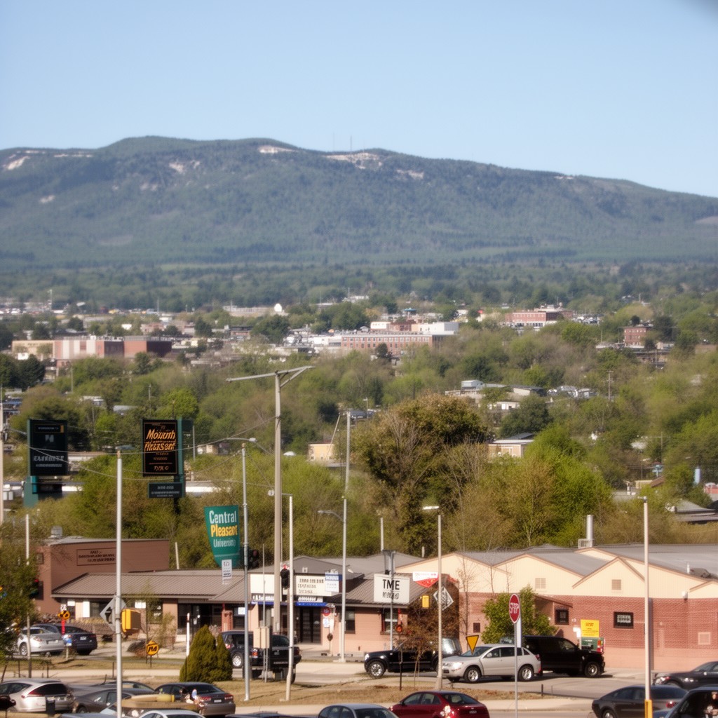 AI-generated illustration of Mount Pleasant, Michigan