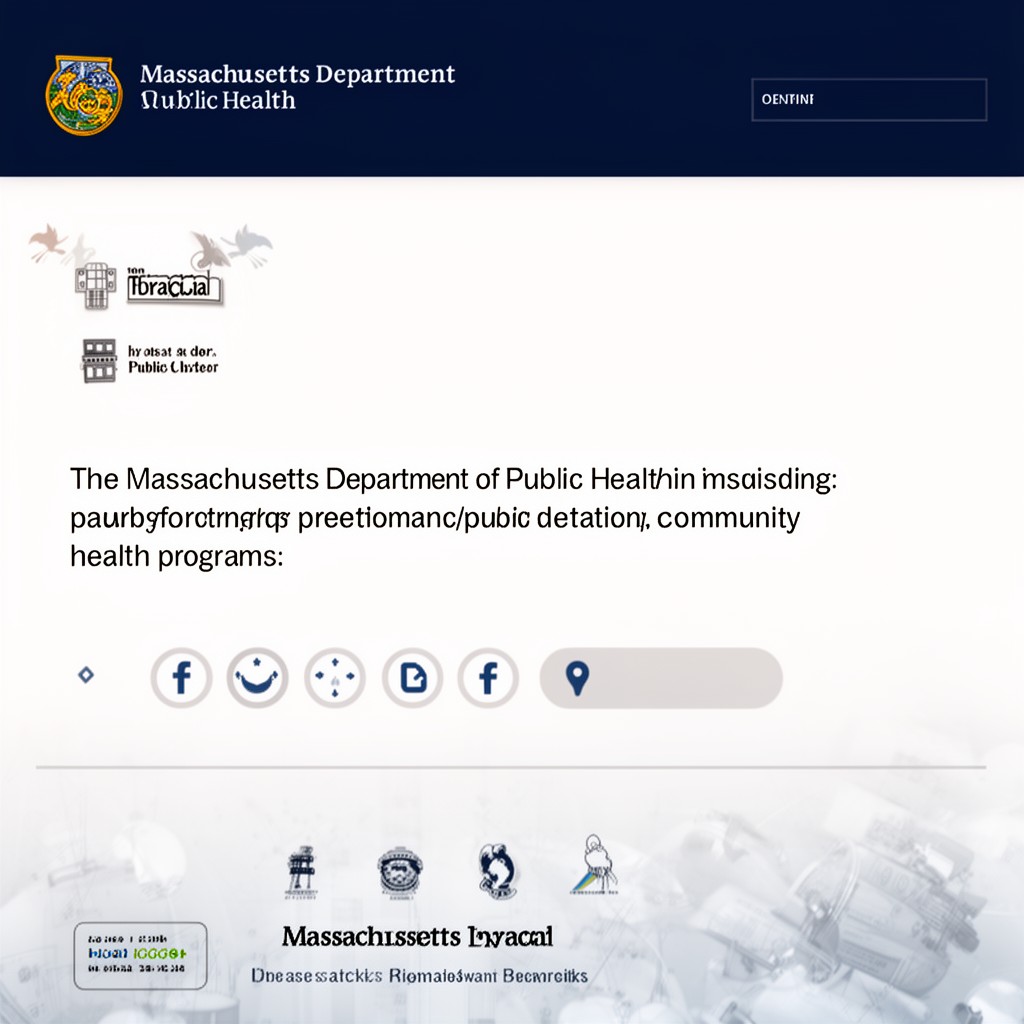 AI-generated illustration of Massachusetts Department of Public Health