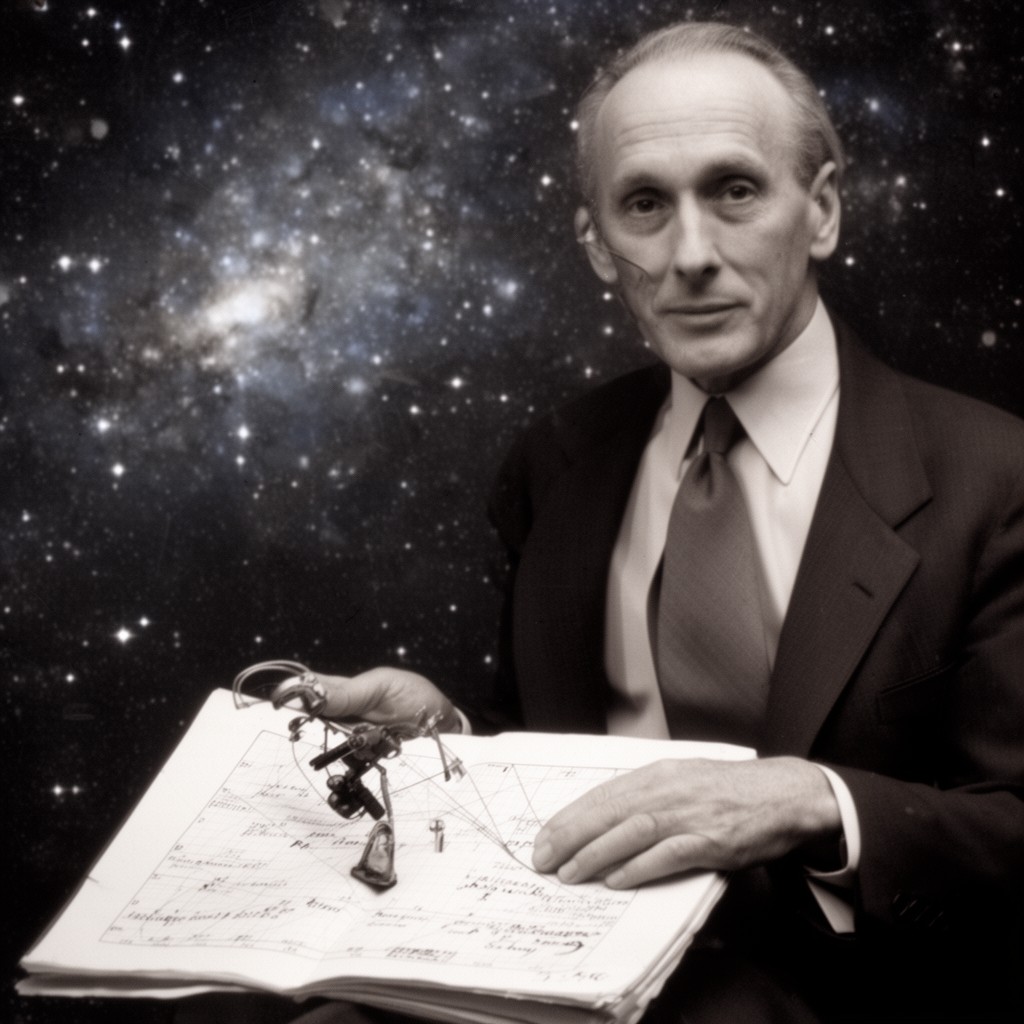 AI-generated illustration of Allan R. Sandage