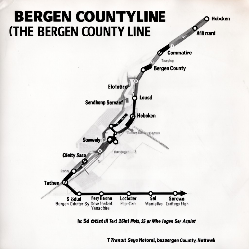 AI-generated illustration of Bergen County Line
