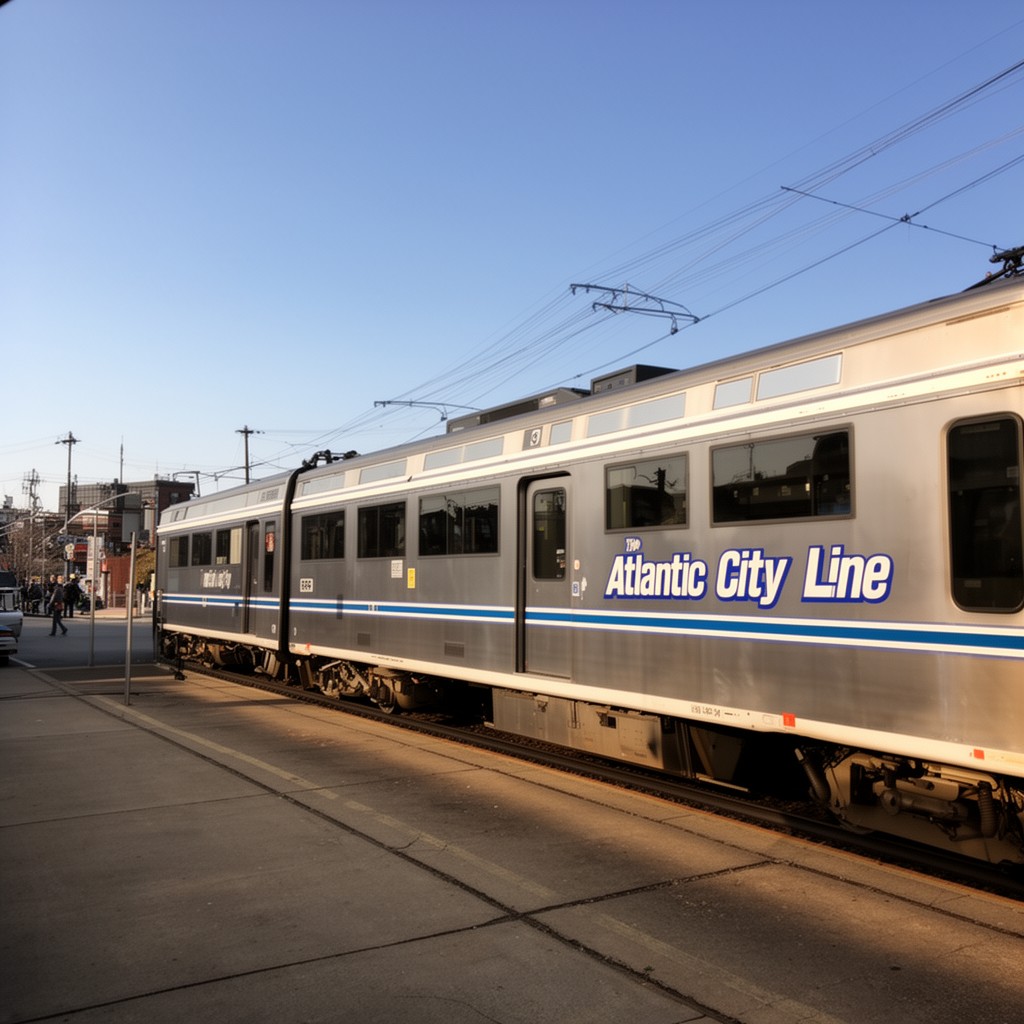 AI-generated illustration of Atlantic City Line