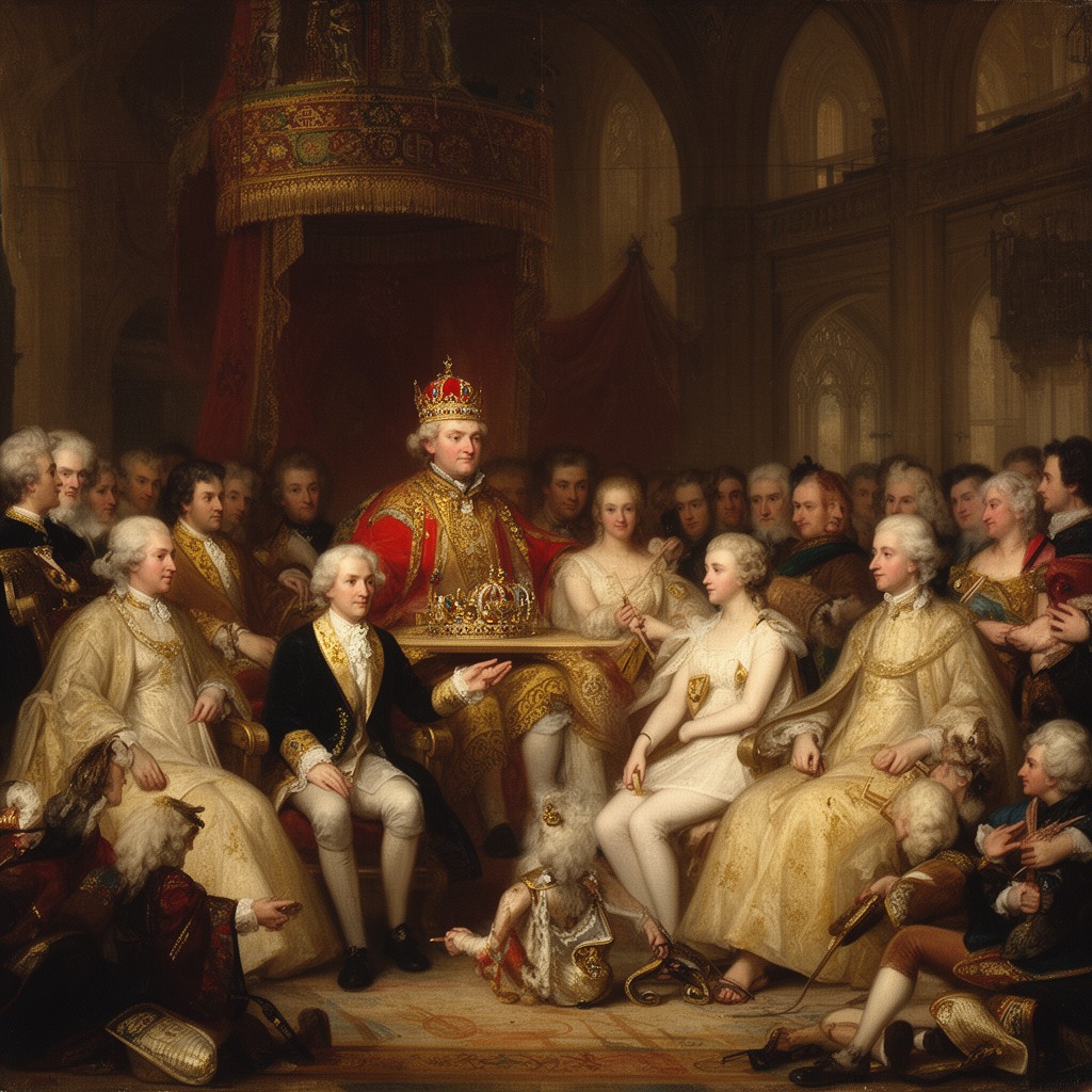 AI-generated illustration of Coronation of George III