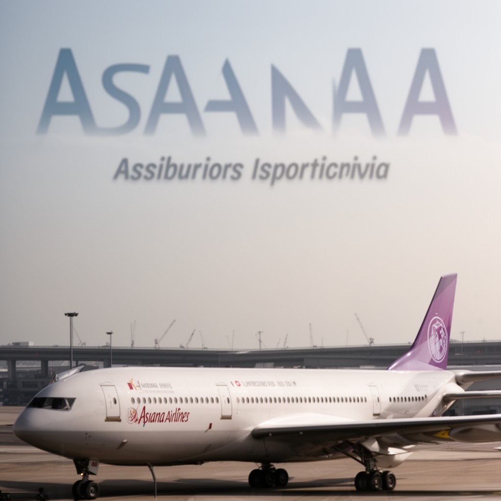 AI-generated illustration of Asiana Airlines