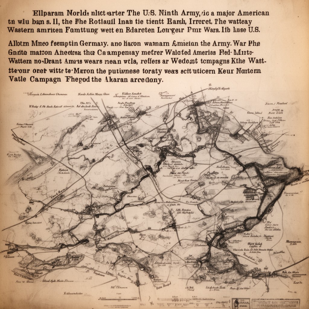 AI-generated illustration of U.S. Ninth Army