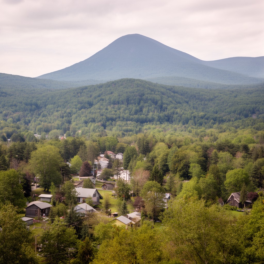 AI-generated illustration of Mount Tremper, New York