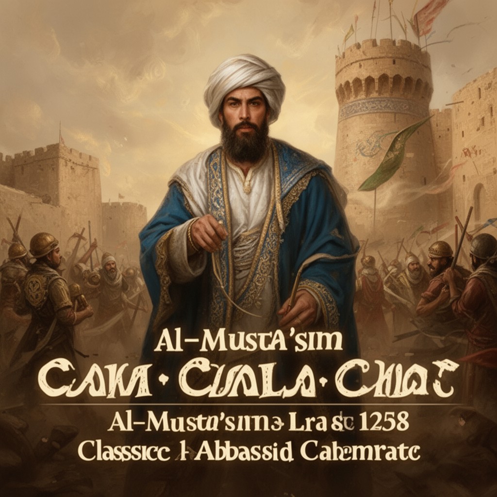 AI-generated illustration of al-Musta'sim