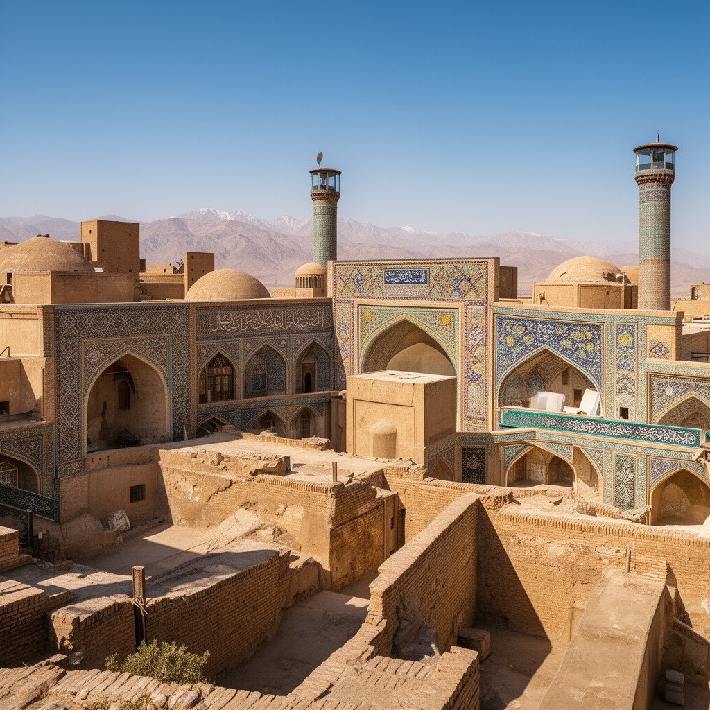 AI-generated illustration of Nishapur