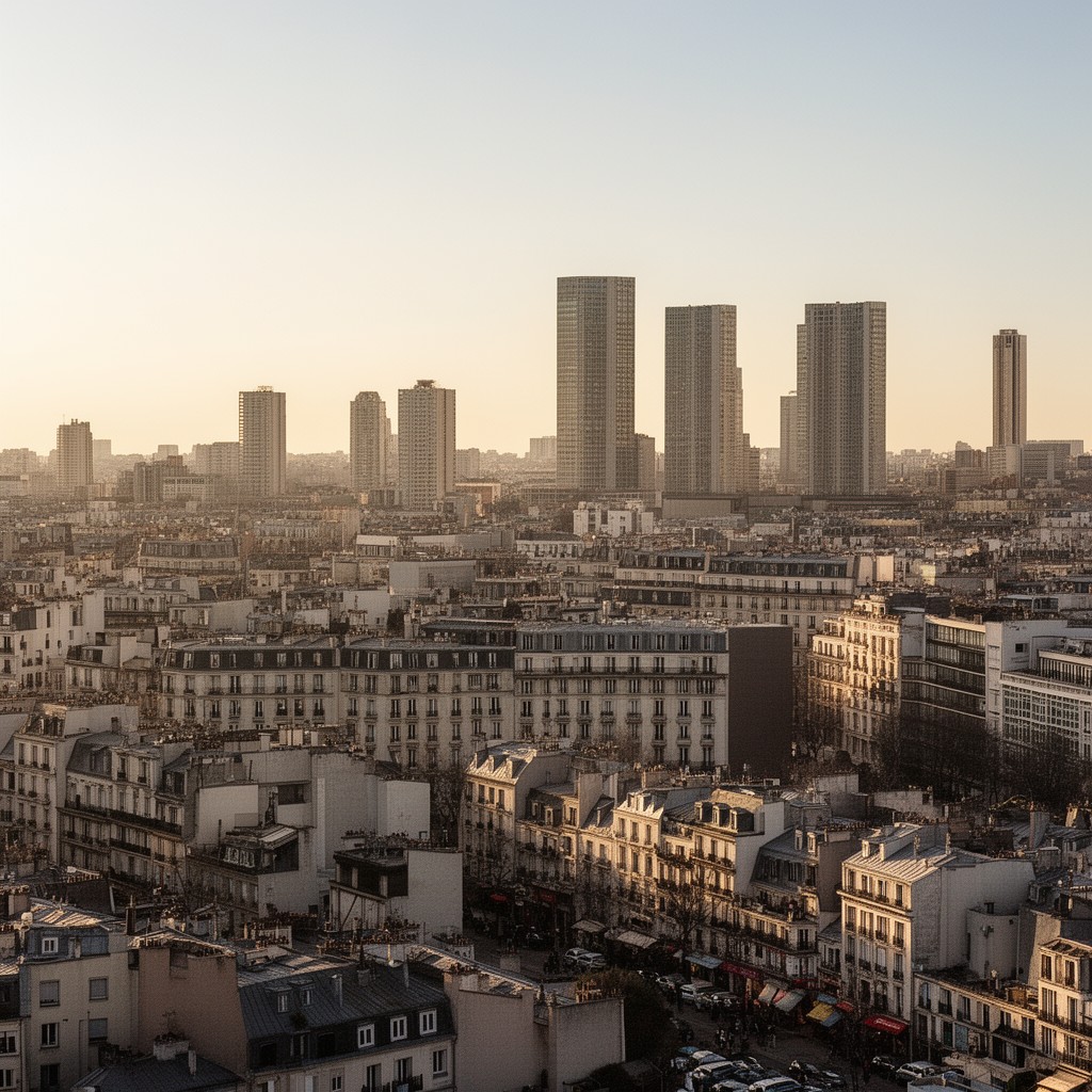 AI-generated illustration of 13th arrondissement of Paris
