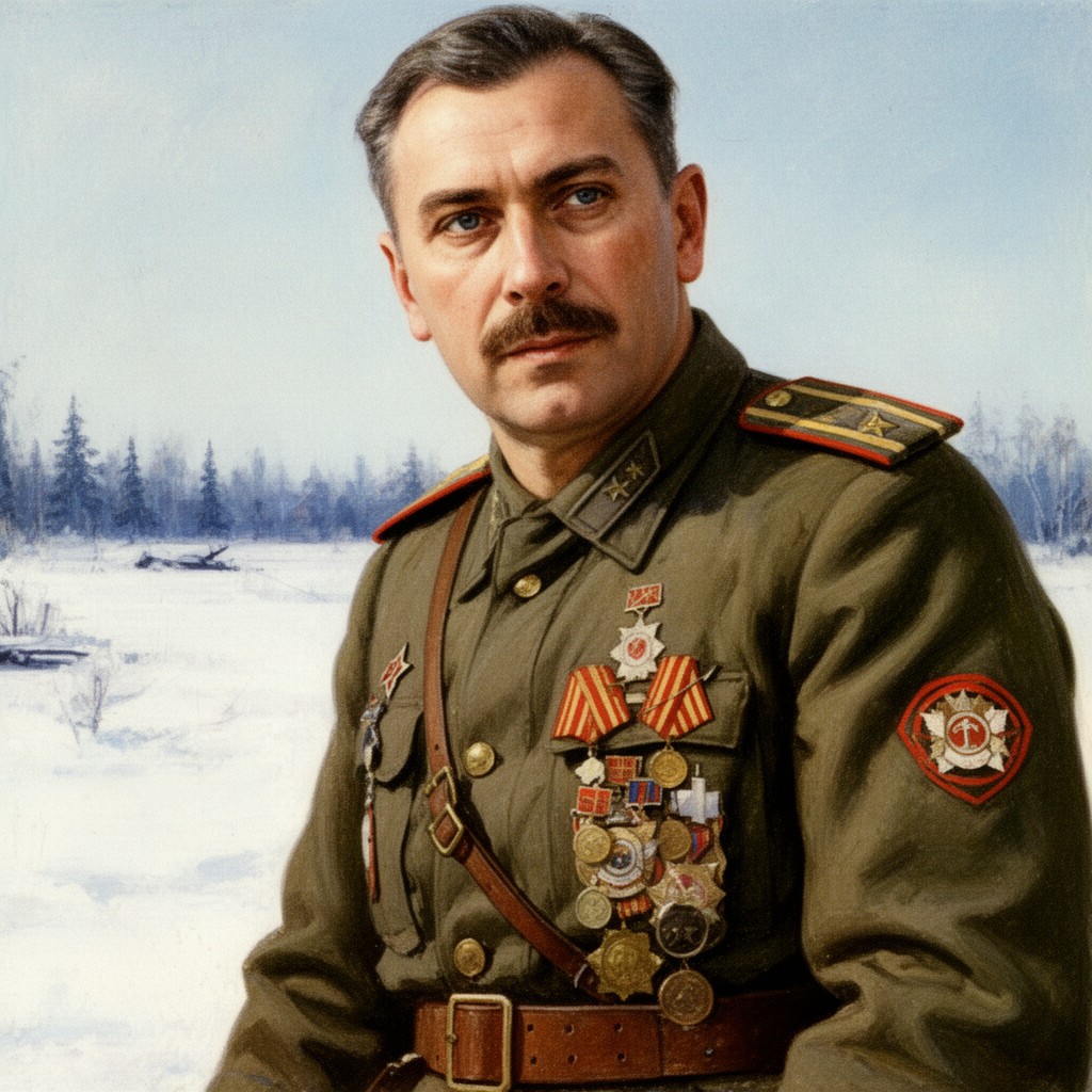 AI-generated illustration of Aleksei Vinogradov