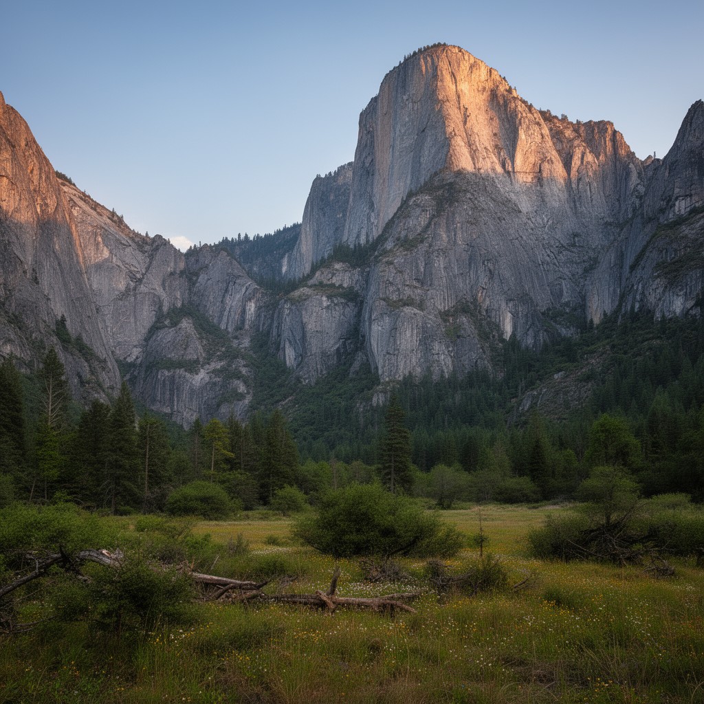 AI-generated illustration of Yosemite Wilderness