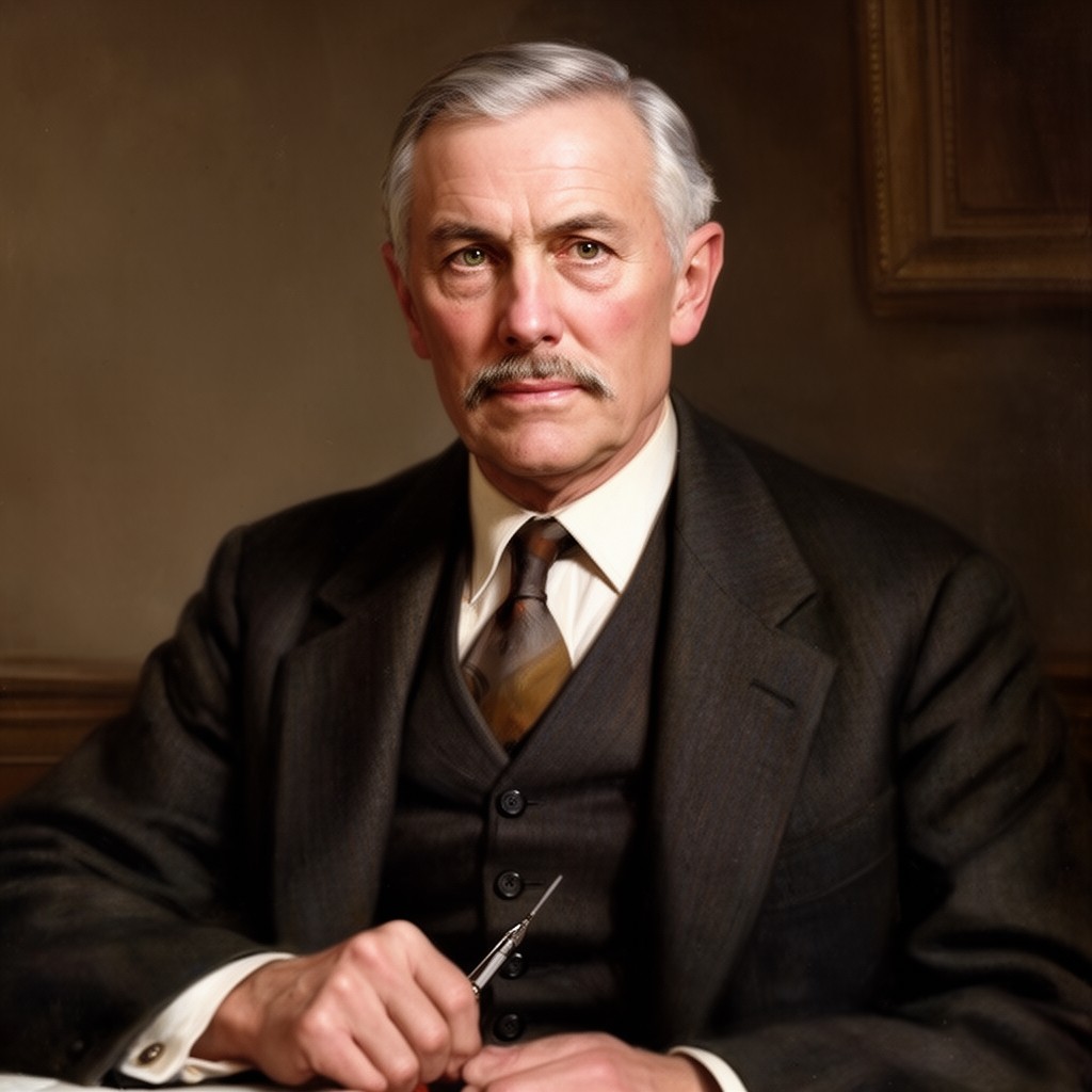 AI-generated illustration of Newton Baker