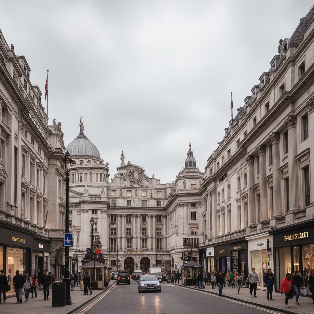 AI-generated illustration of Regent Street