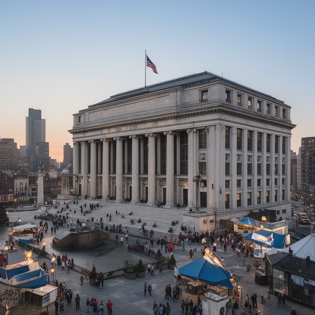 AI-generated illustration of New York City government
