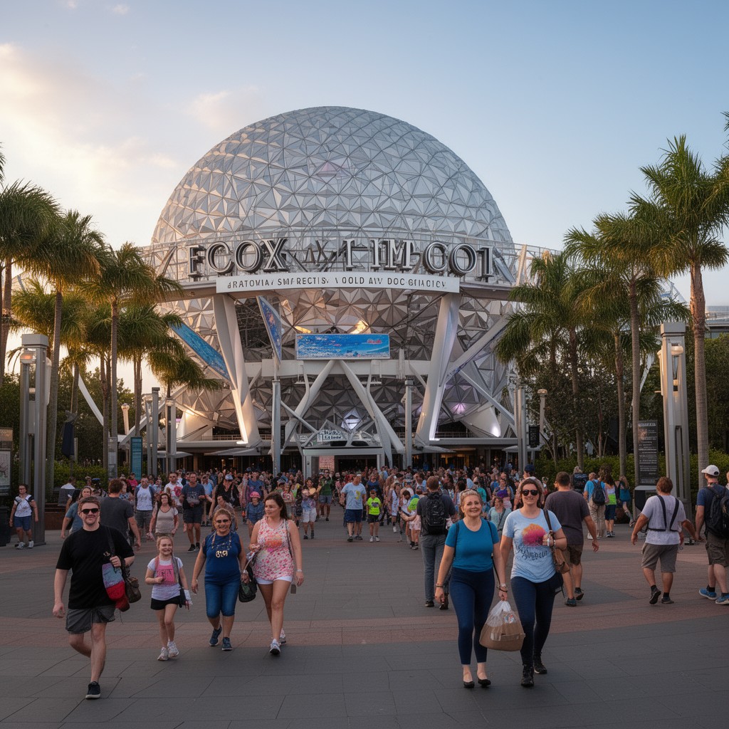 AI-generated illustration of Epcot International Gateway
