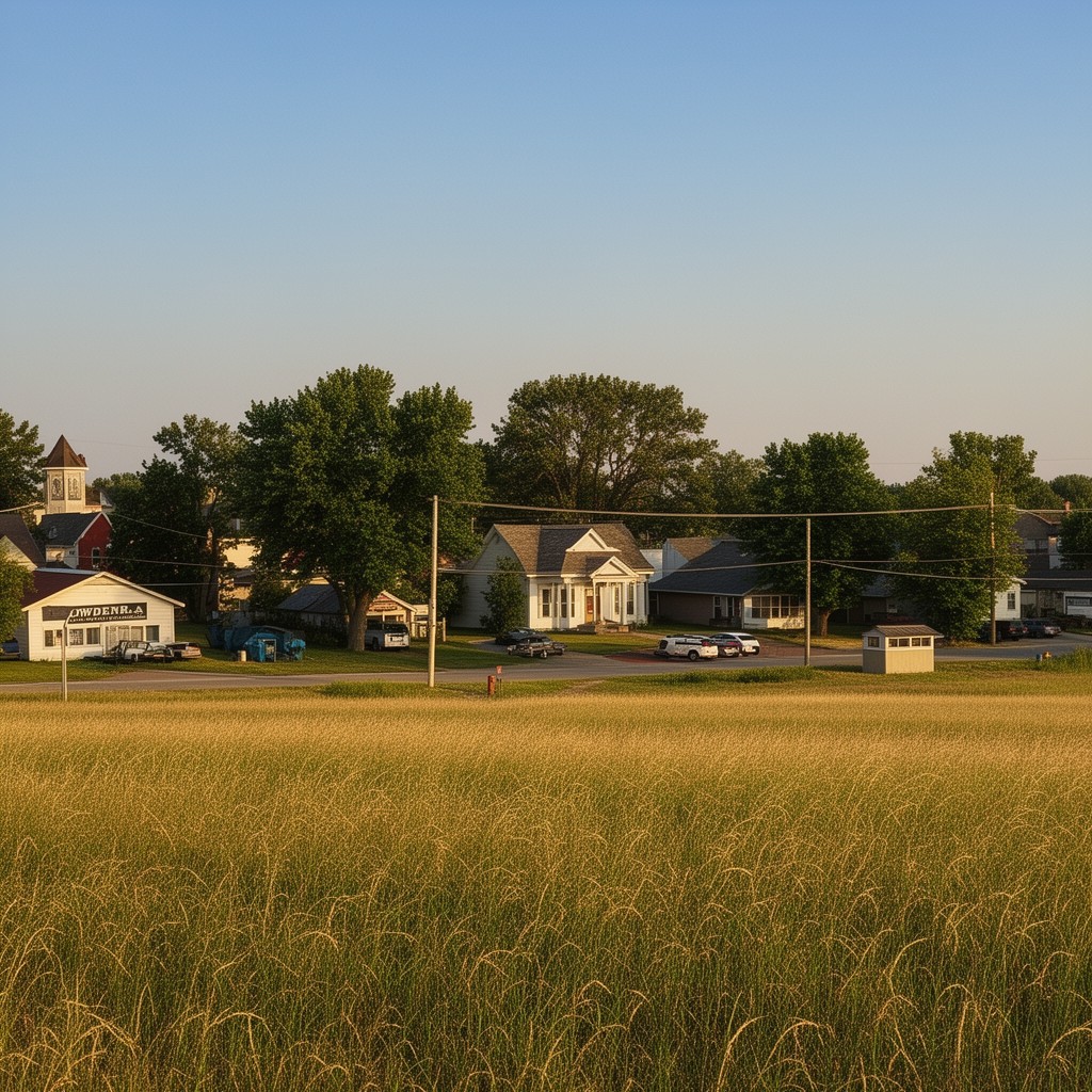 AI-generated illustration of Lowden, Iowa