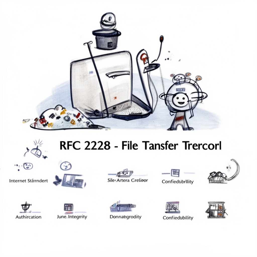 AI-generated illustration of RFC 2228