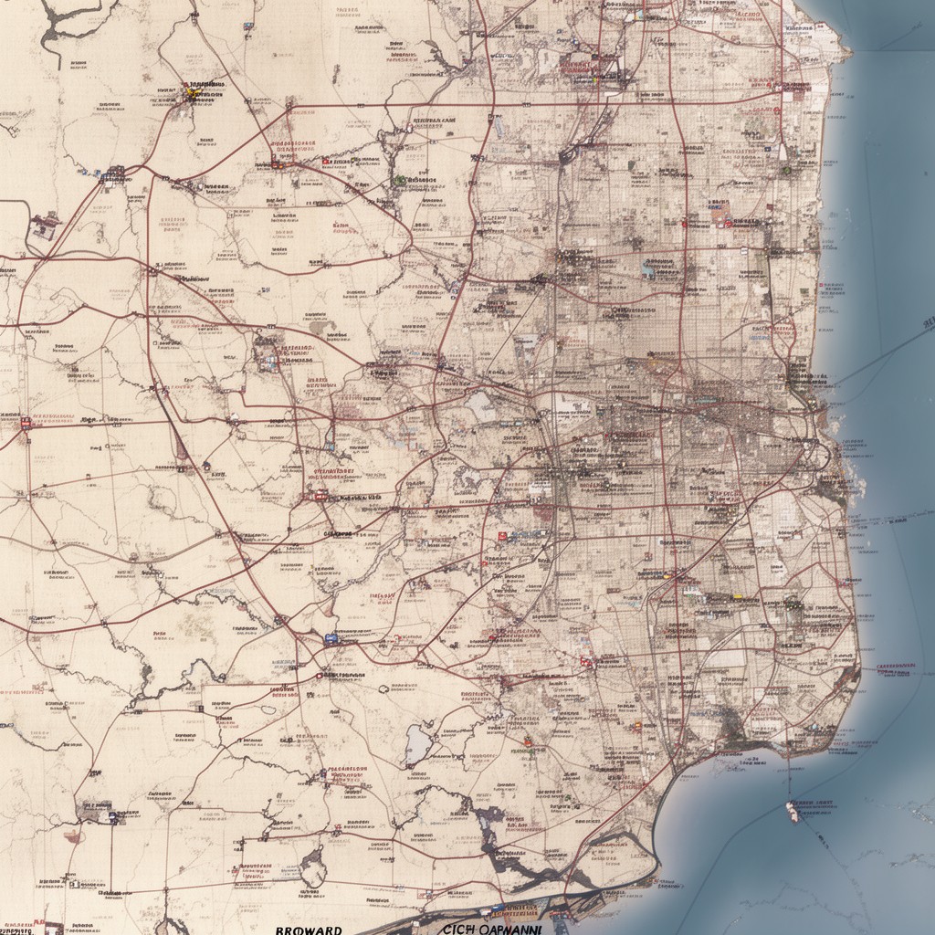 AI-generated illustration of Broward County, Florida