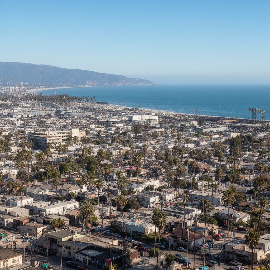 AI-generated illustration of El Segundo, California