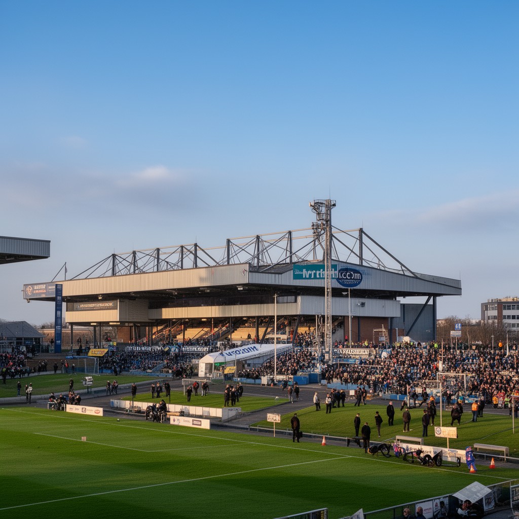 AI-generated illustration of KCOM Stadium