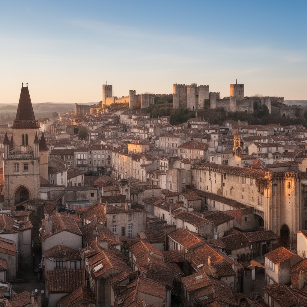 AI-generated illustration of Montluçon