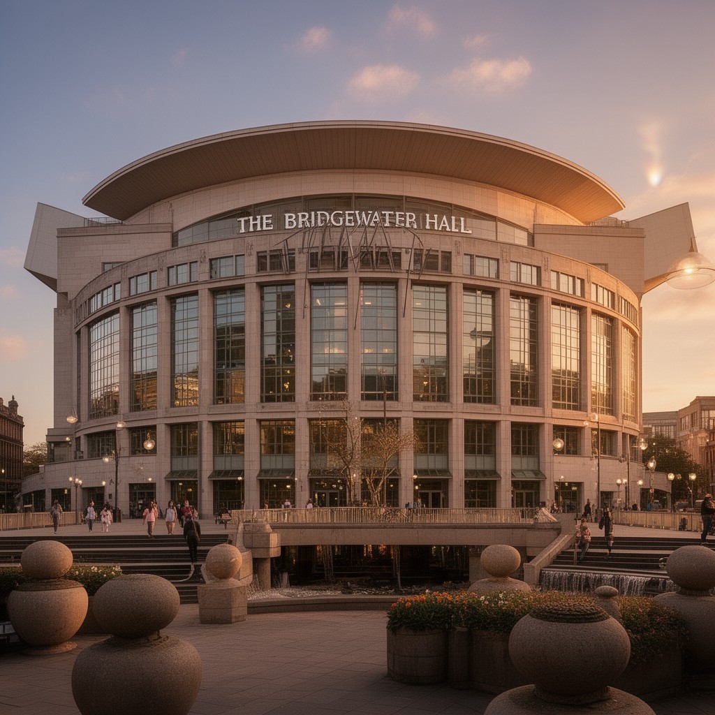 AI-generated illustration of The Bridgewater Hall