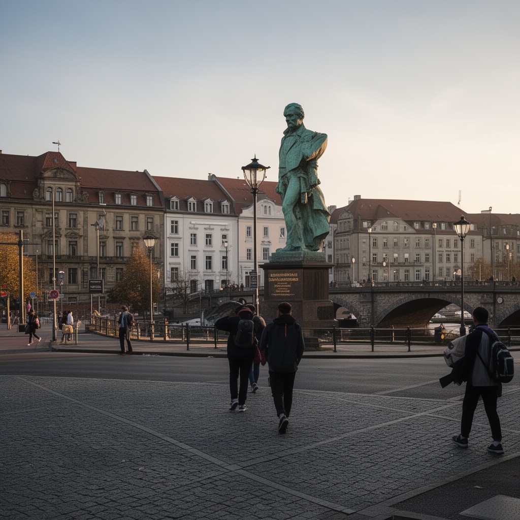 AI-generated illustration of Brückenstraße