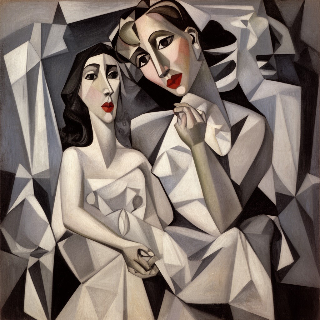AI-generated illustration of Les Demoiselles d'Avignon