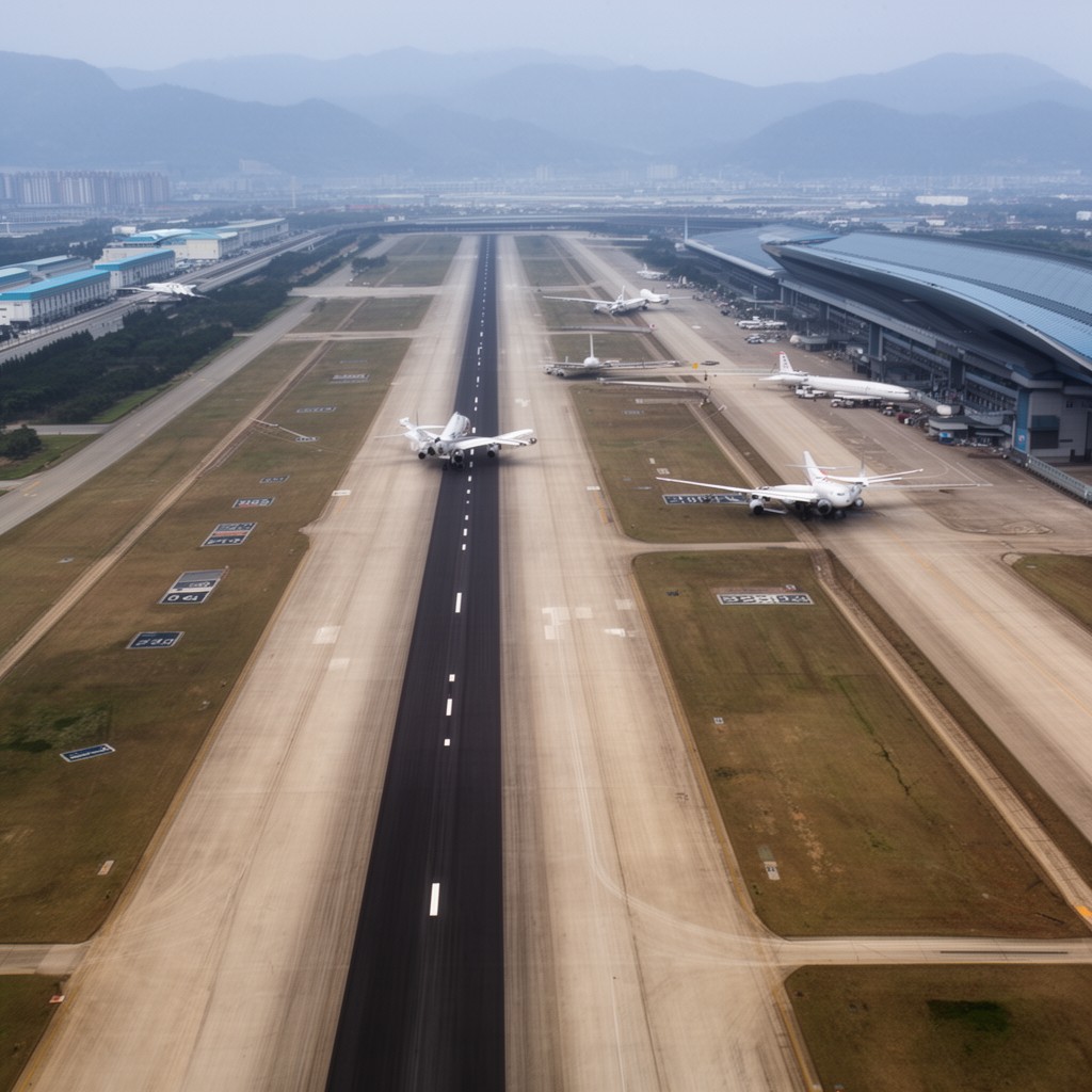 AI-generated illustration of Runway 04L/22R