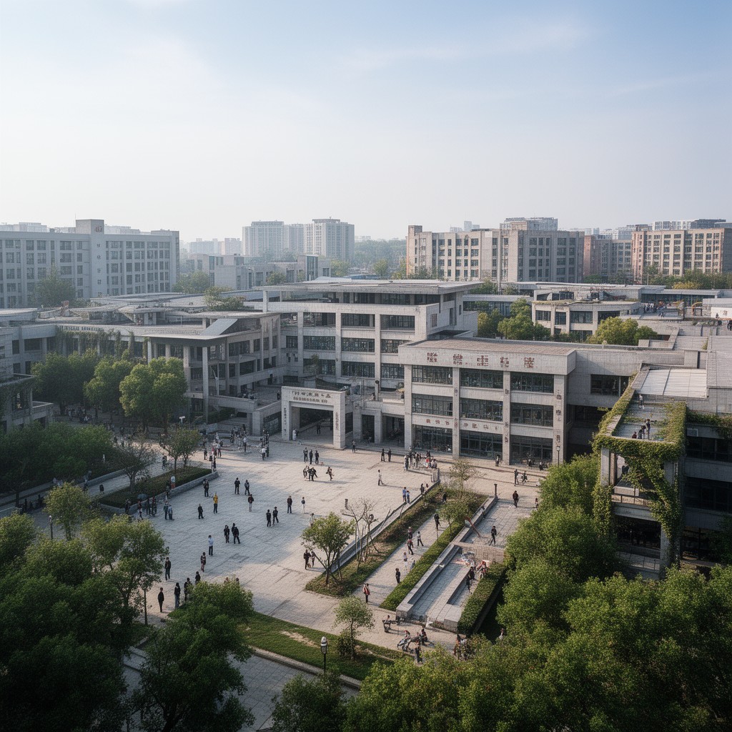AI-generated illustration of Nanhu Campus