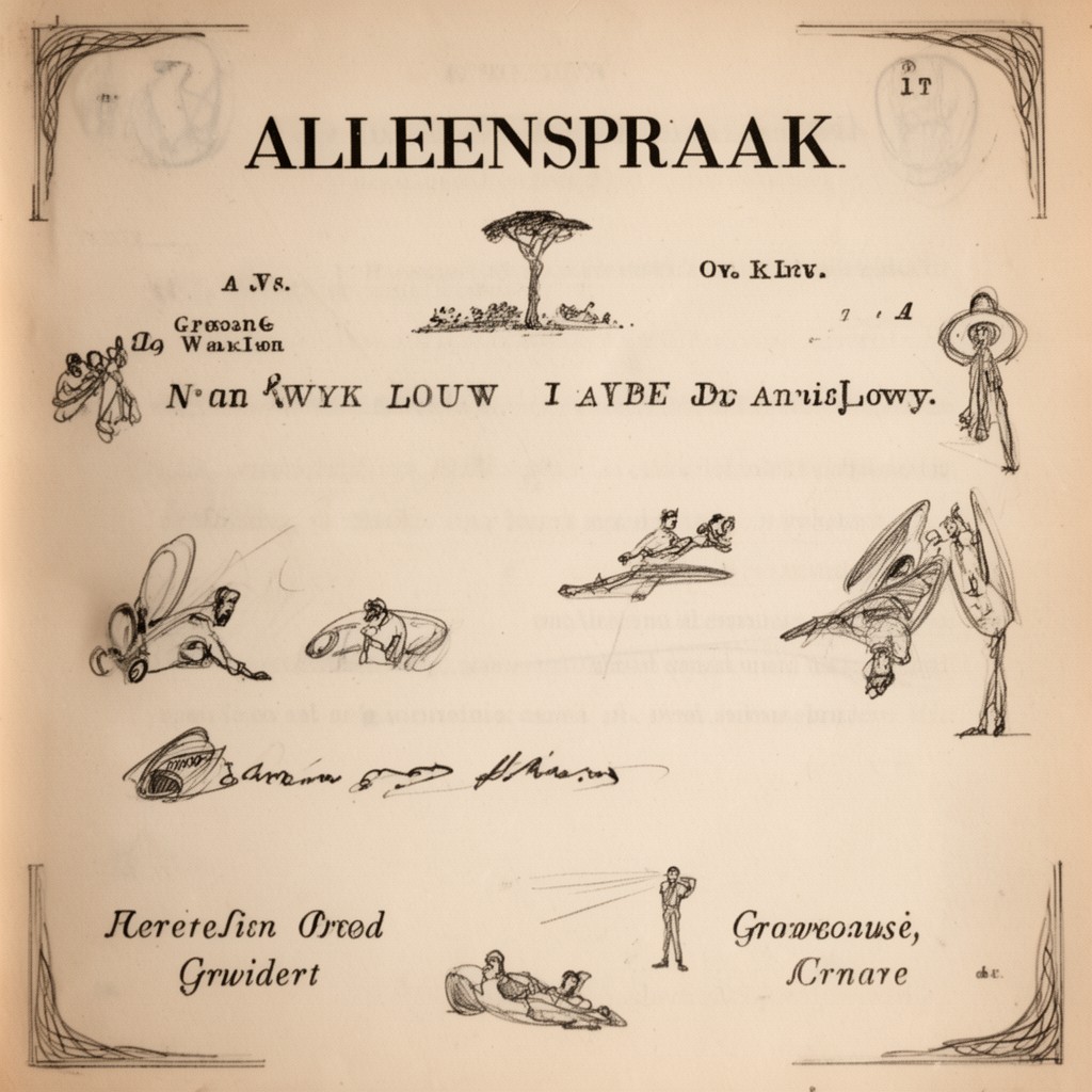 AI-generated illustration of Alleenspraak