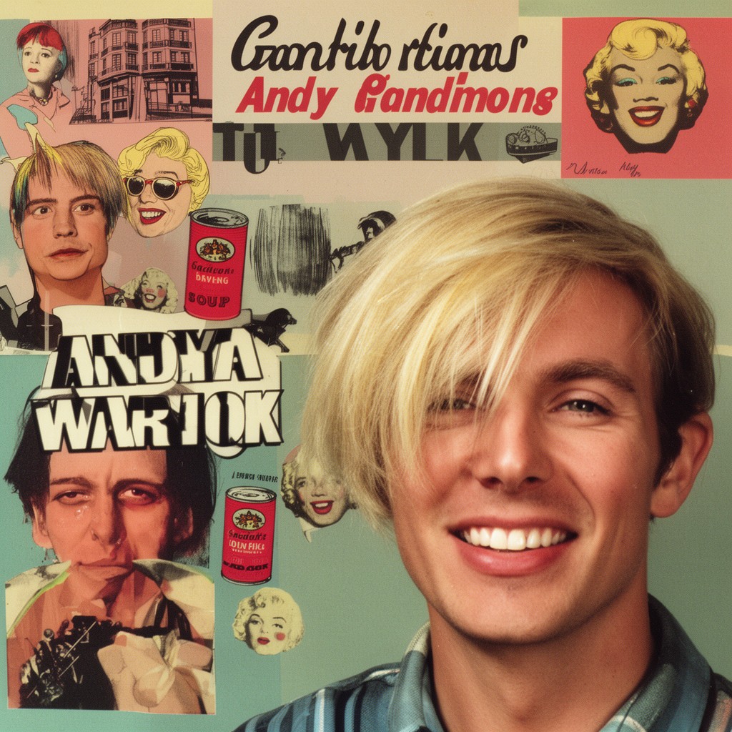 AI-generated illustration of Andy Warhol