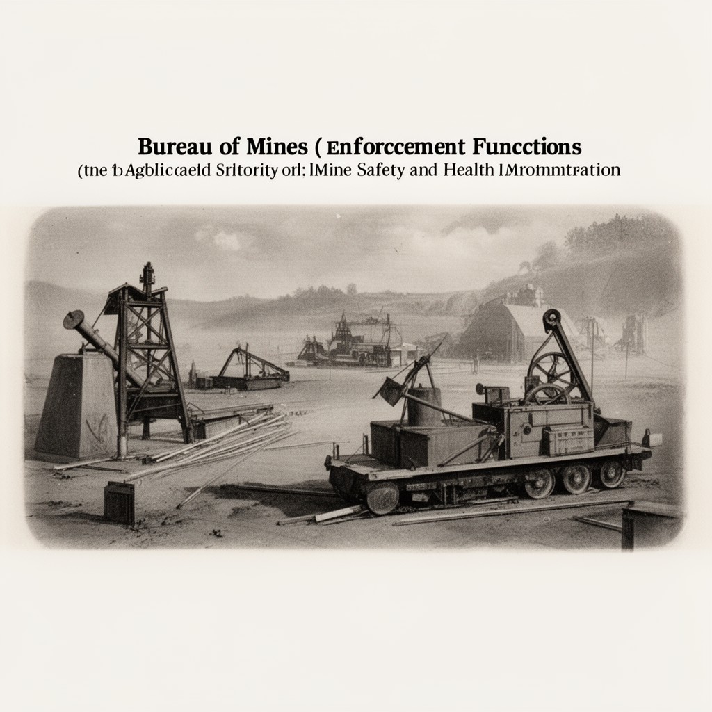 AI-generated illustration of Bureau of Mines (enforcement functions)