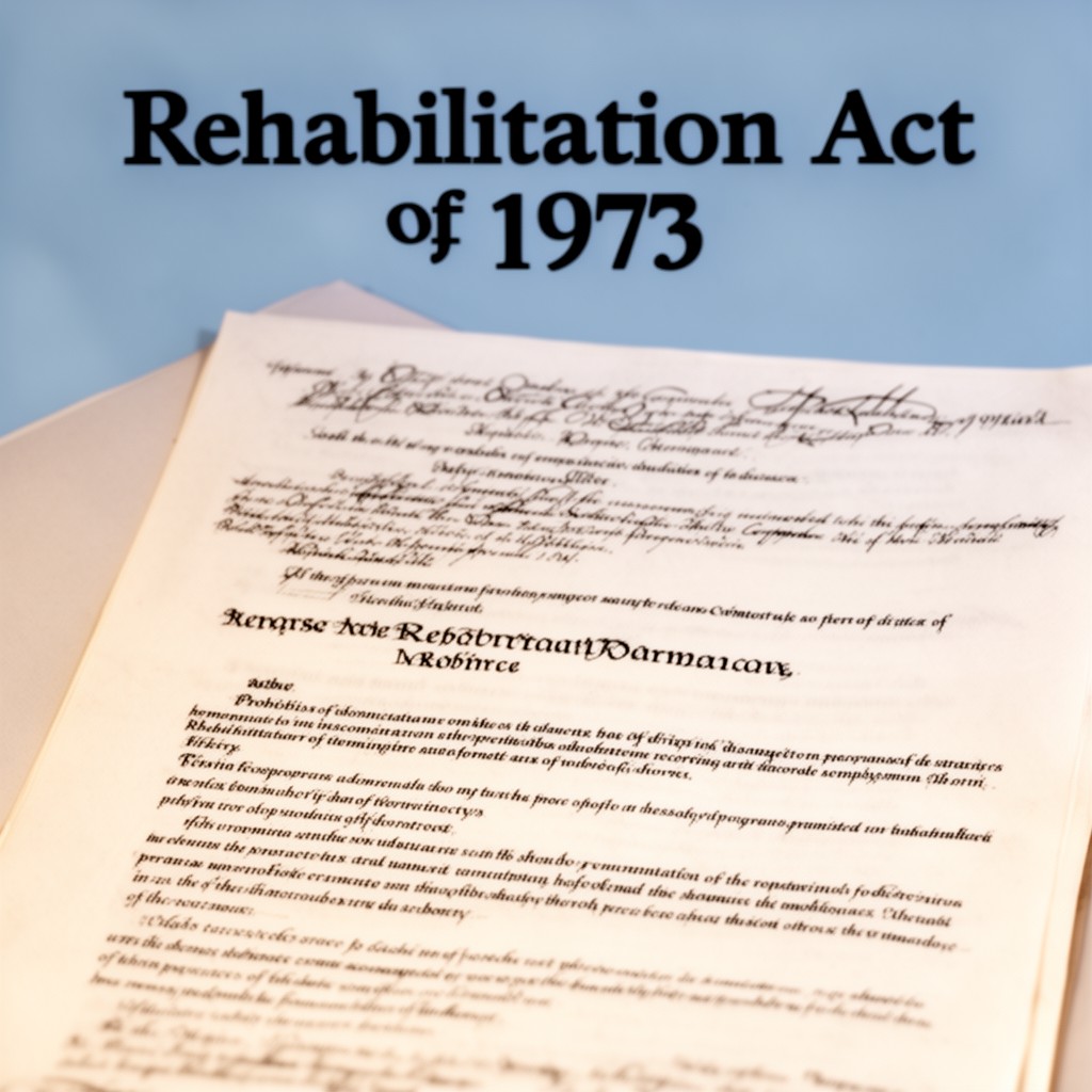 AI-generated illustration of Rehabilitation Act of 1973