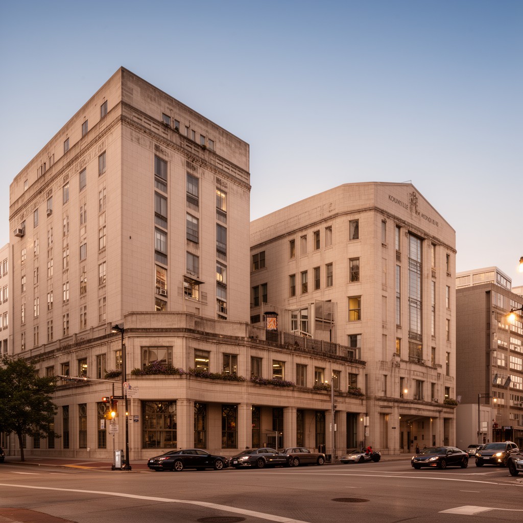 AI-generated illustration of Knoxville City-County Building