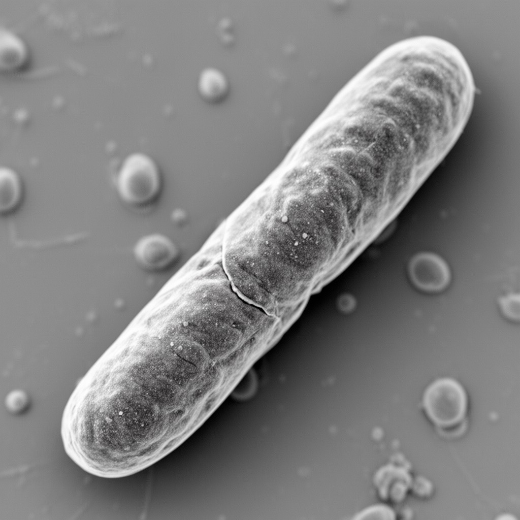 AI-generated illustration of Bacillus anthracis