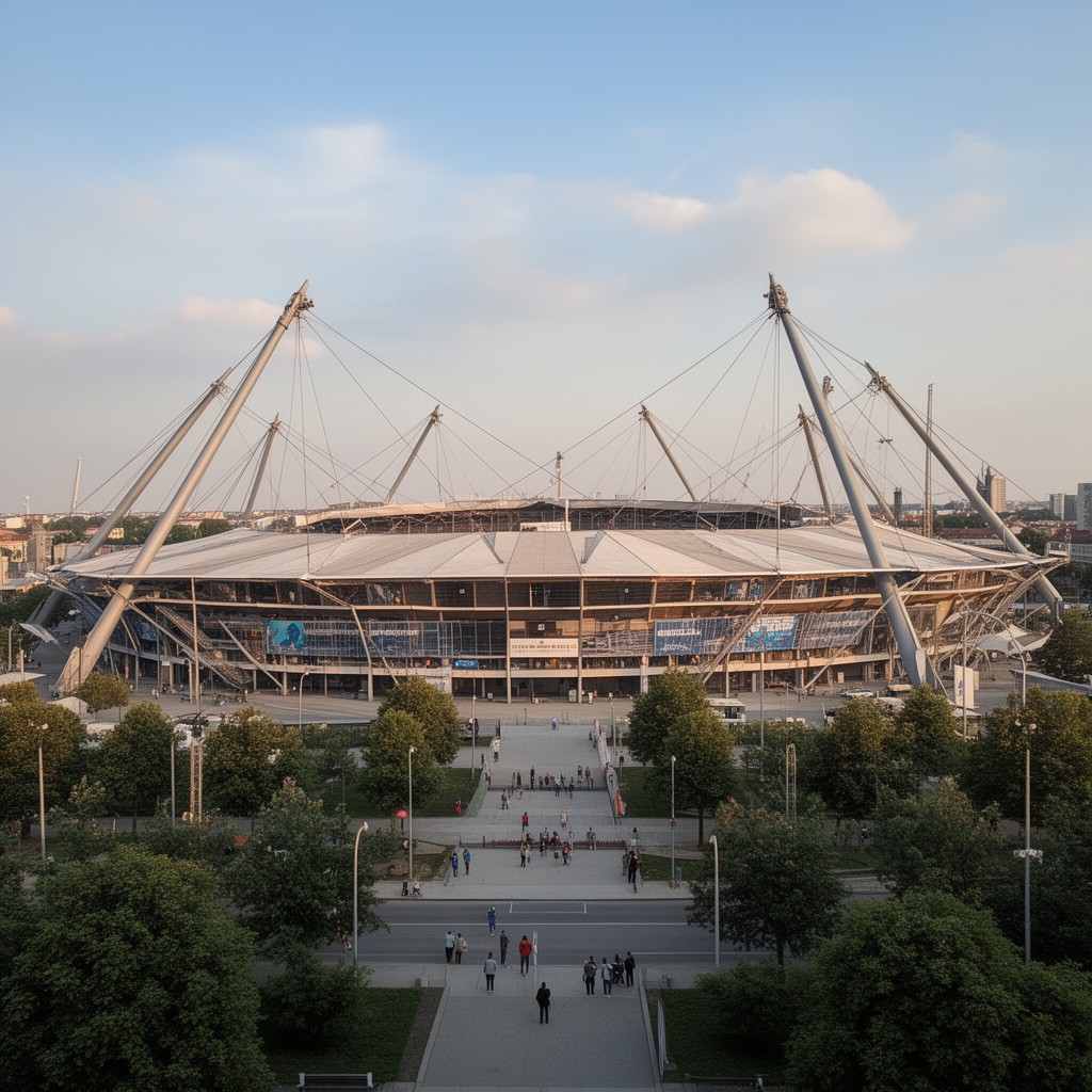 AI-generated illustration of Olympiastadion (Munich)