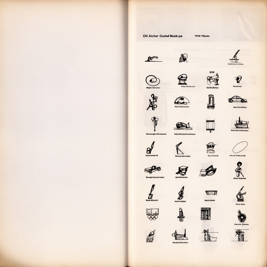 AI-generated illustration of Otl Aicher