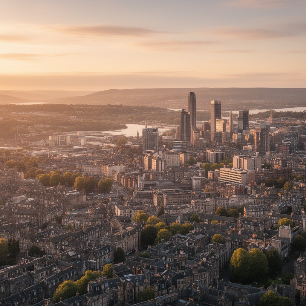 AI-generated illustration of Greater Glasgow