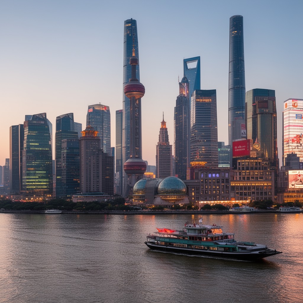 AI-generated illustration of Shanghai