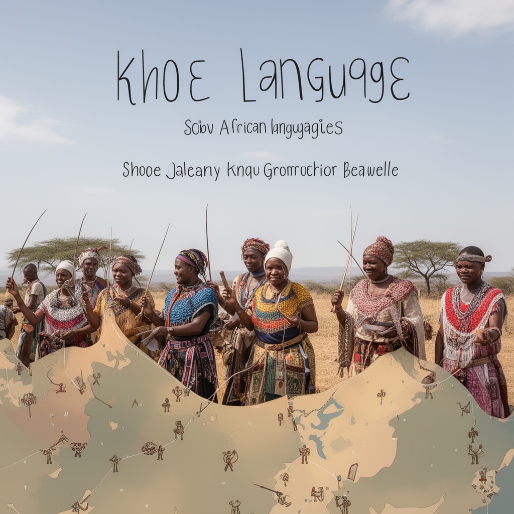 AI-generated illustration of Khoe languages