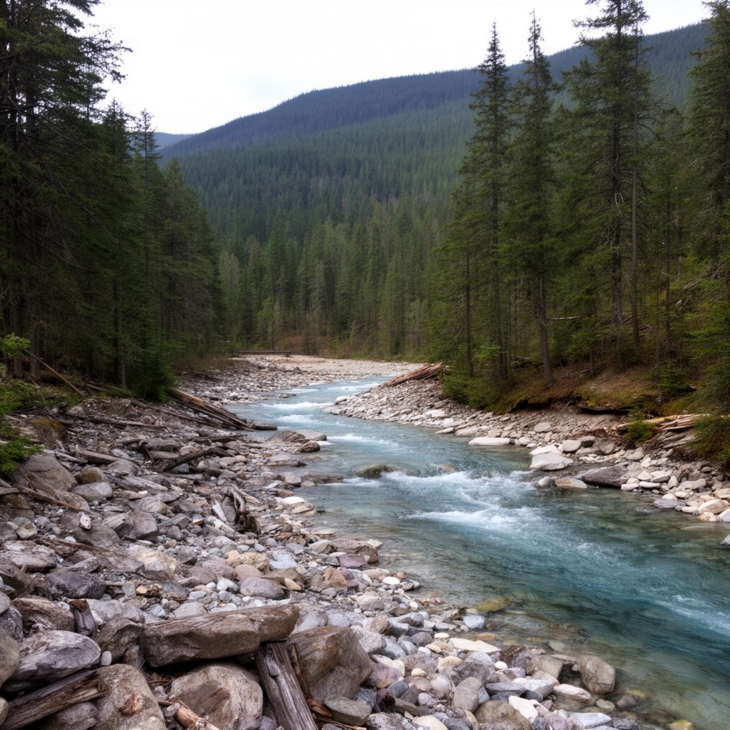 AI-generated illustration of White River