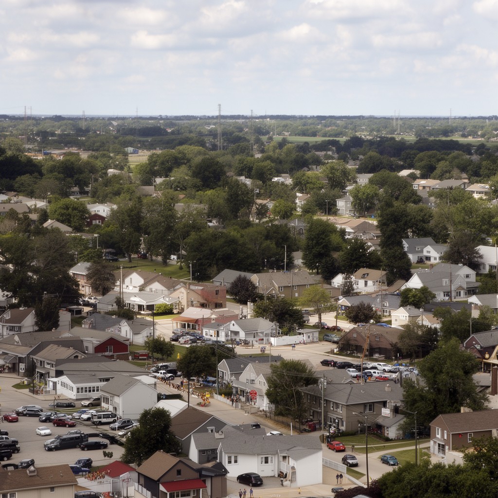 AI-generated illustration of Bartlett, Illinois
