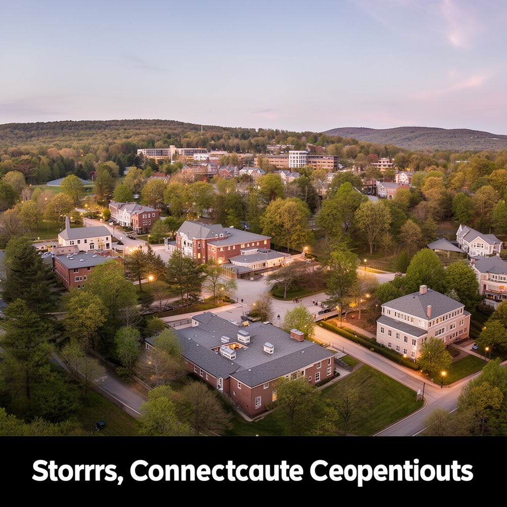 AI-generated illustration of Storrs, Connecticut
