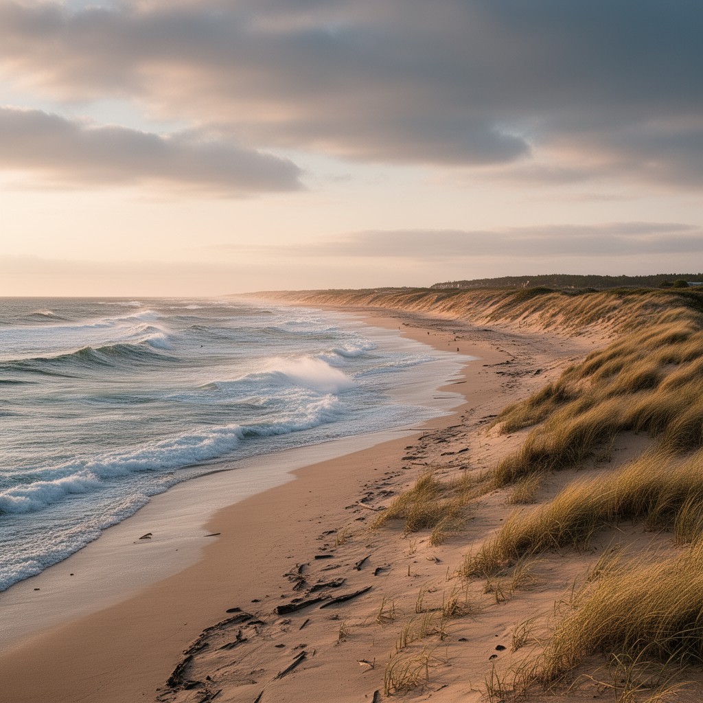 AI-generated illustration of Ballston Beach
