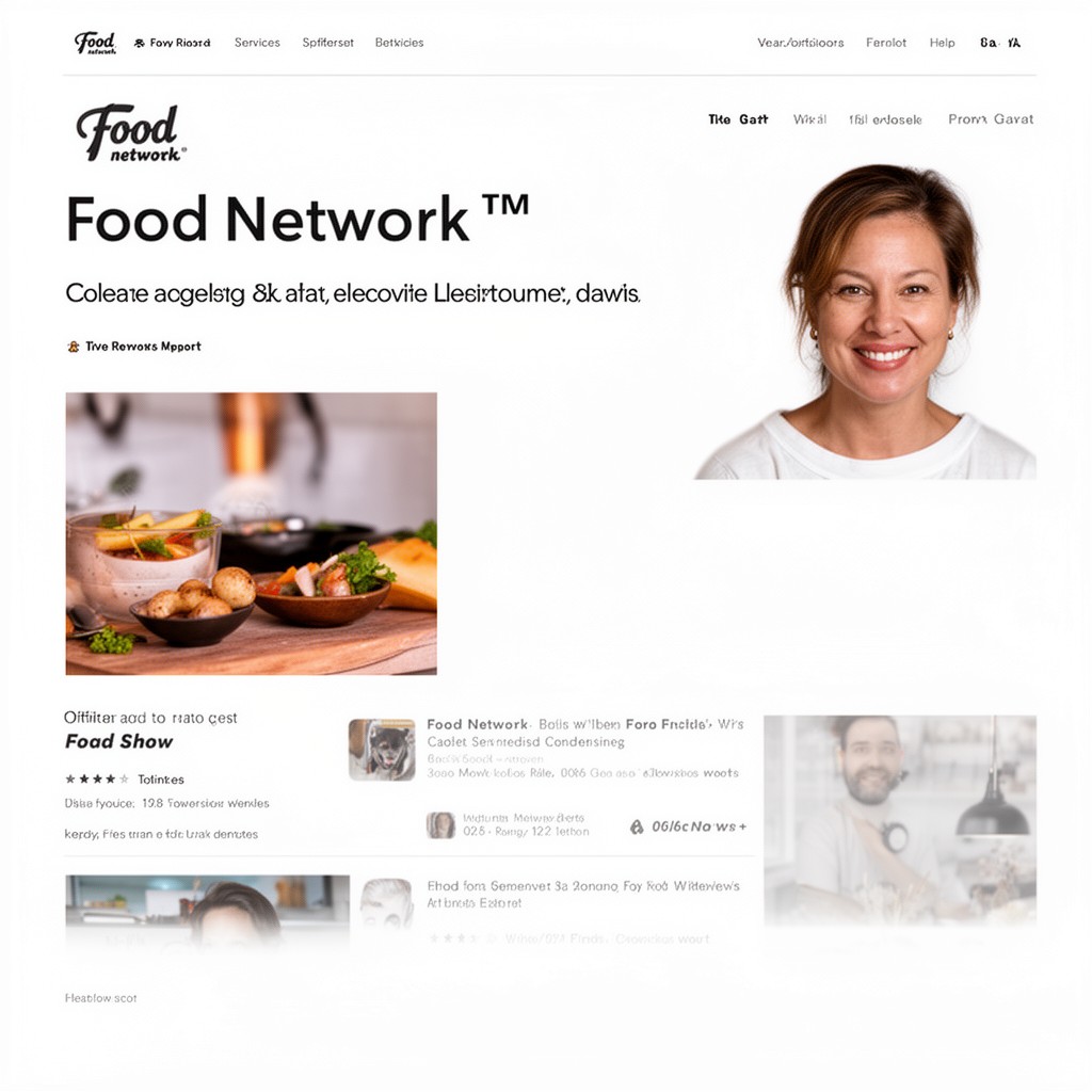 AI-generated illustration of Food Network