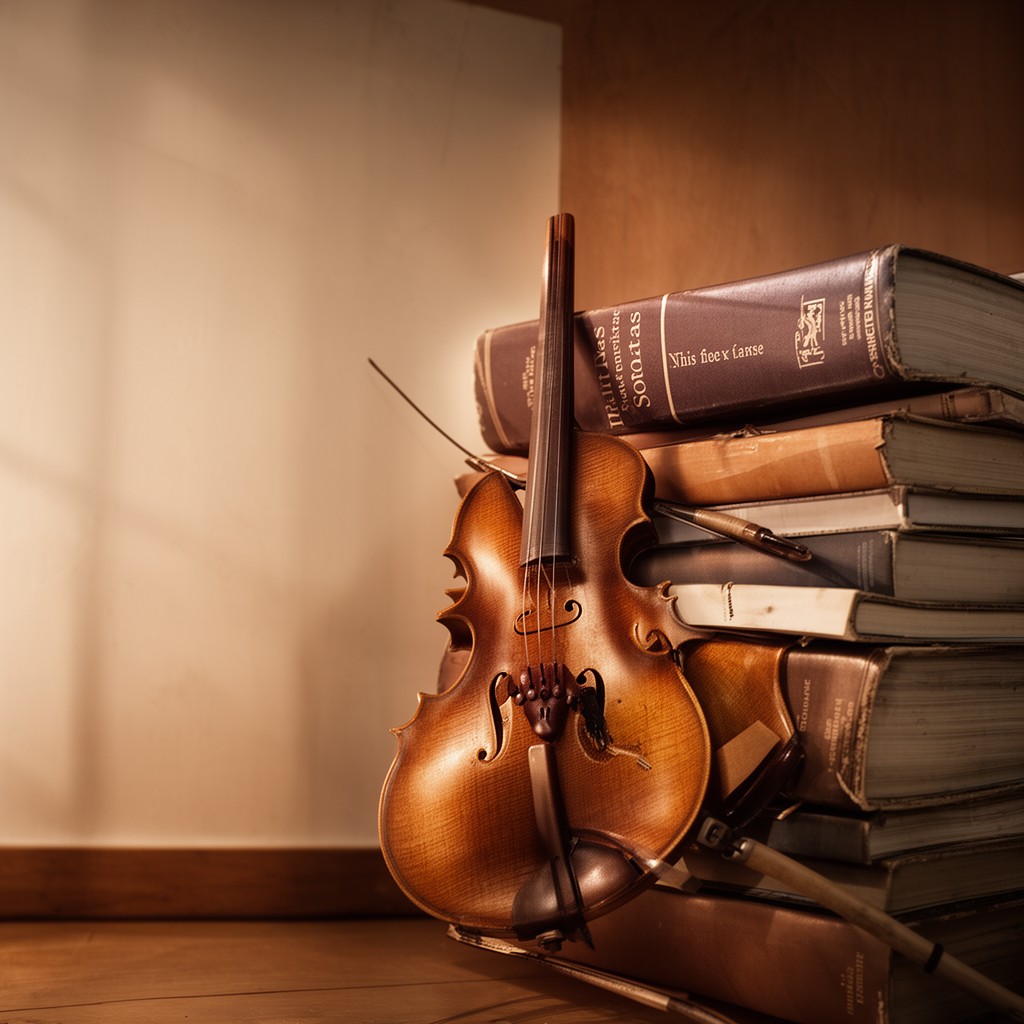 AI-generated illustration of Violin Partitas and Sonatas
